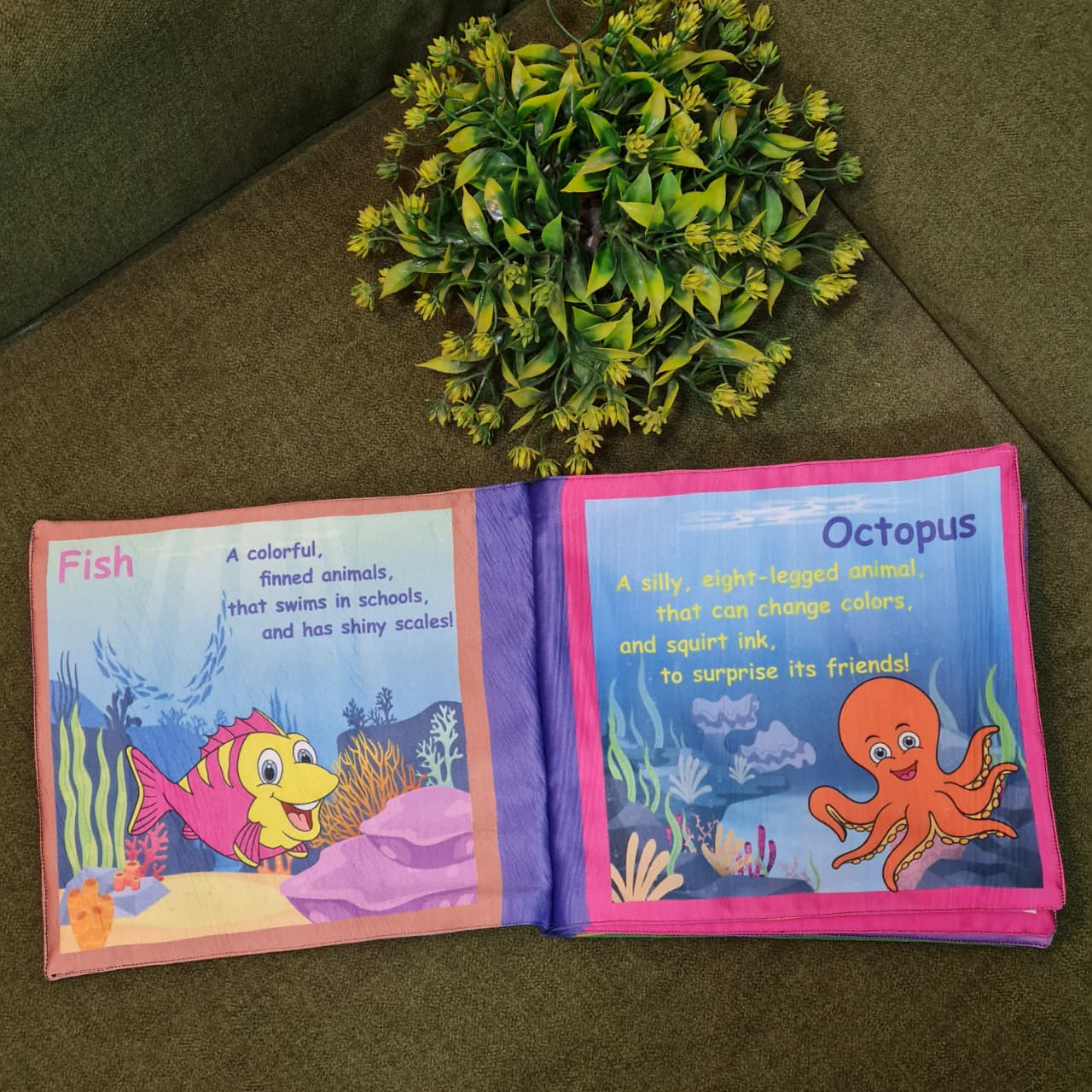 Introduce your little one to a world of fun learning with this colorful Learning toy for kids . Designed to be soft, safe, and interactive, this cloth book helps children learn new concepts while enjoying playtime.